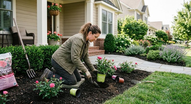 Rose Bush Planting